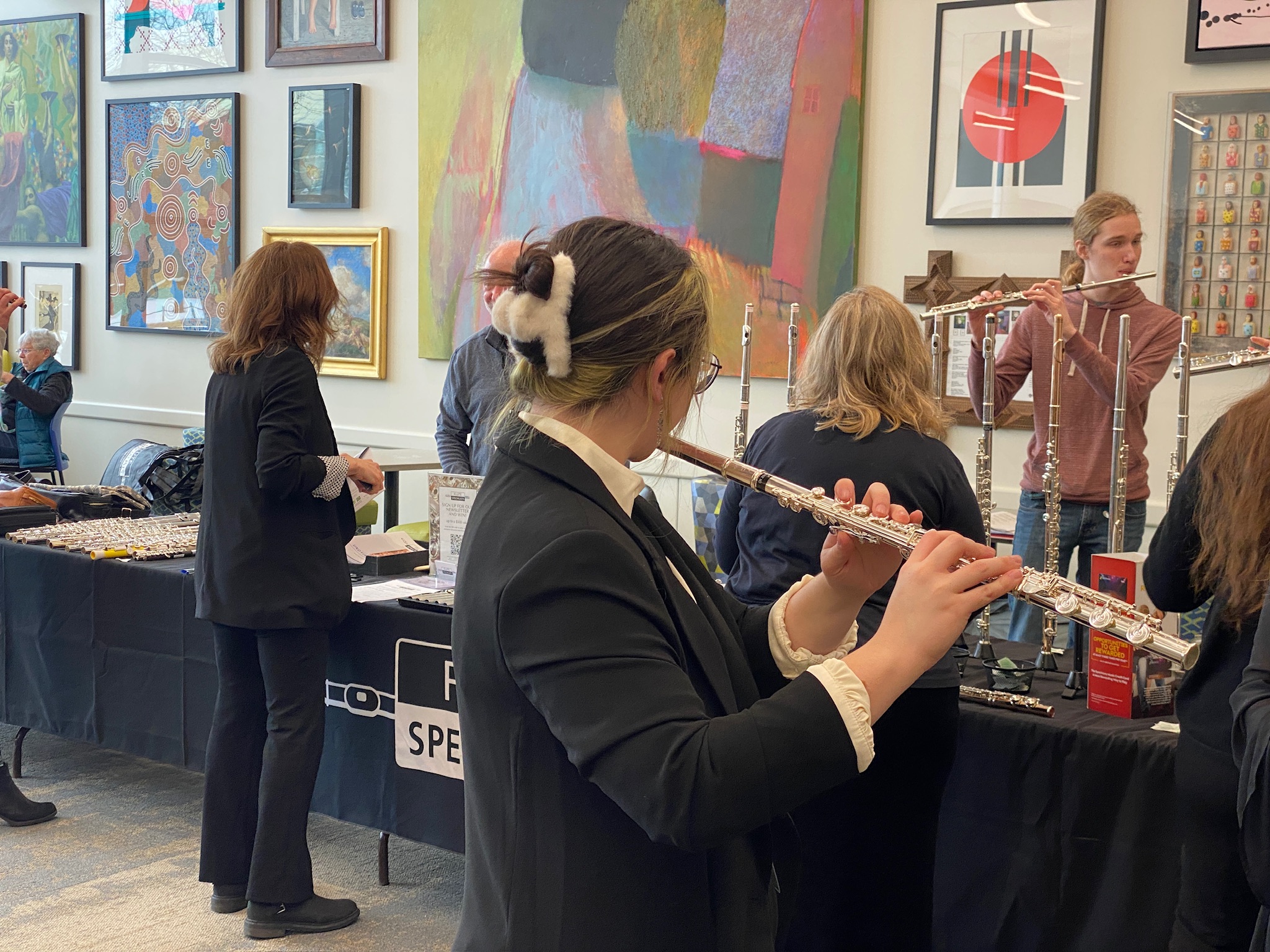 Festival_Abigail at the Flute Specialists Table