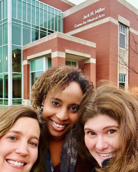 Abigail, Melissa and Rebecca Cameo at Hope College for GLFF 2024